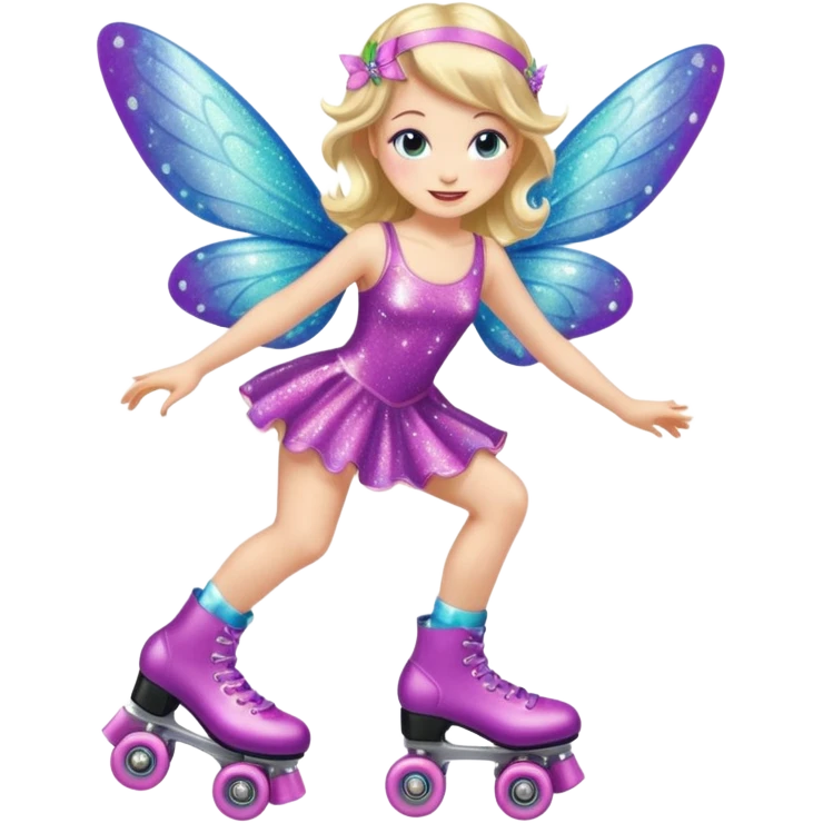 fairy on roller skates emoji