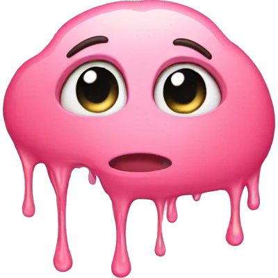 shy melting emoji