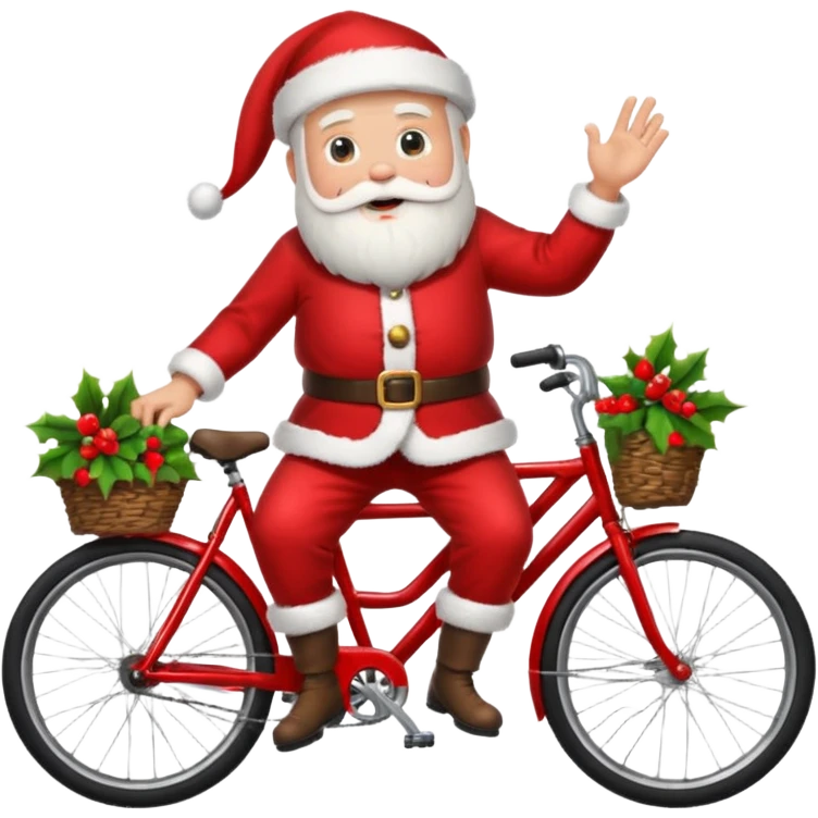 santa on bike emoji