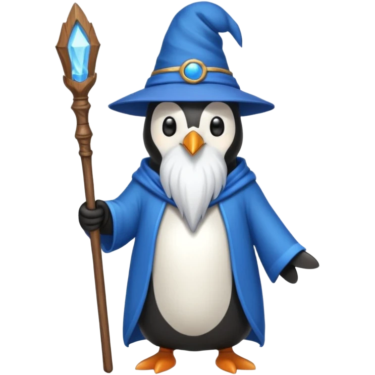 Penguin Wizard emoji