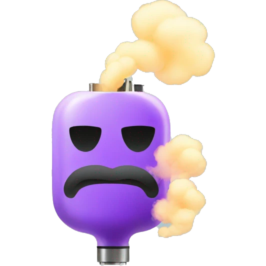 vape with smoke emoji