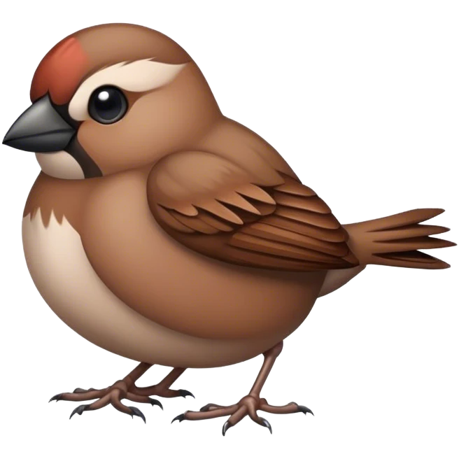 sparrow in the poop emoji