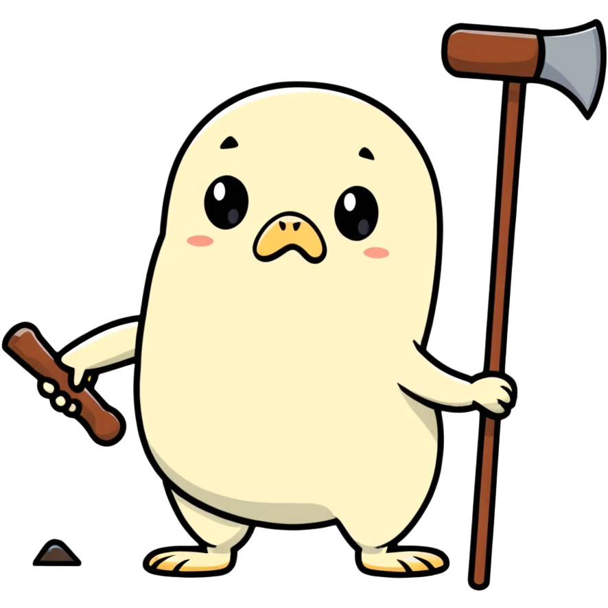 person whacking a mole with a hammer emoji
