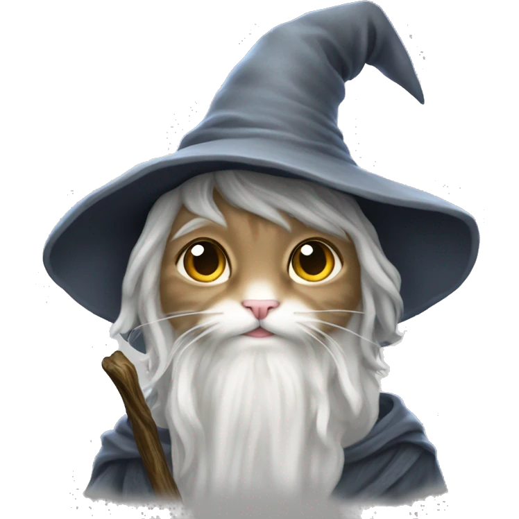 kitty gandalf wizard emoji