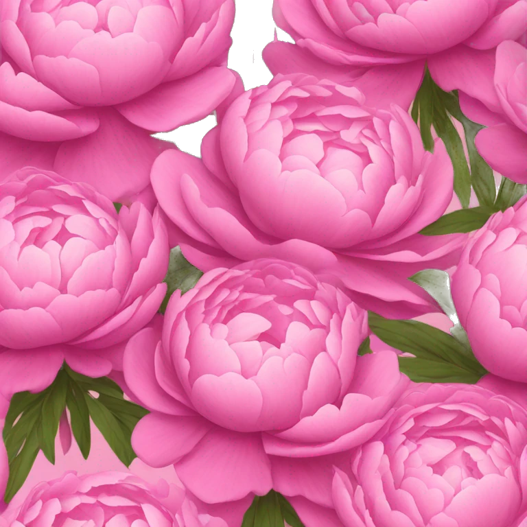 Bouquet of pink peonies emoji