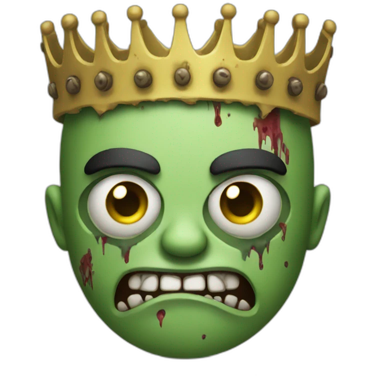 zombie king in underwear emoji