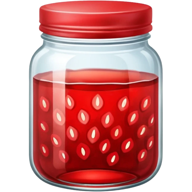 Strawberry jam jar emoji
