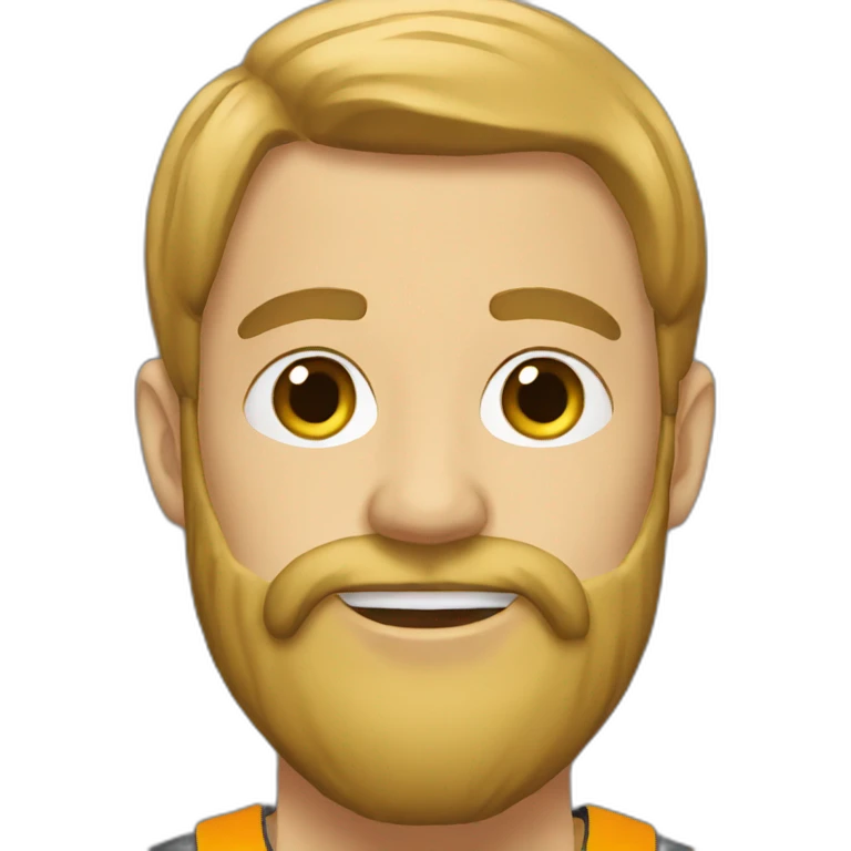 Beard runner emoji