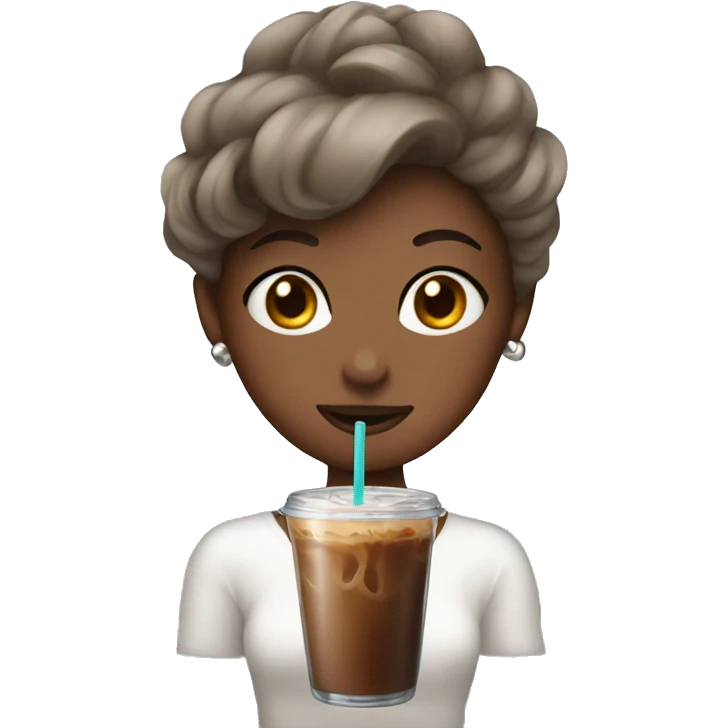 clean girl iced coffee emoji