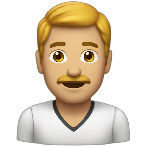 Hombre Sonrojado y Golpeado emoji