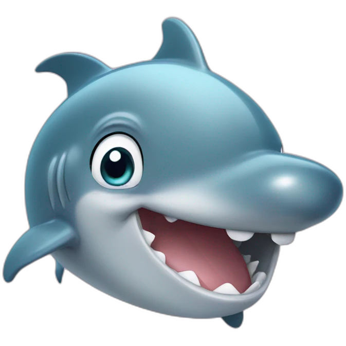 dolphin smile emoji