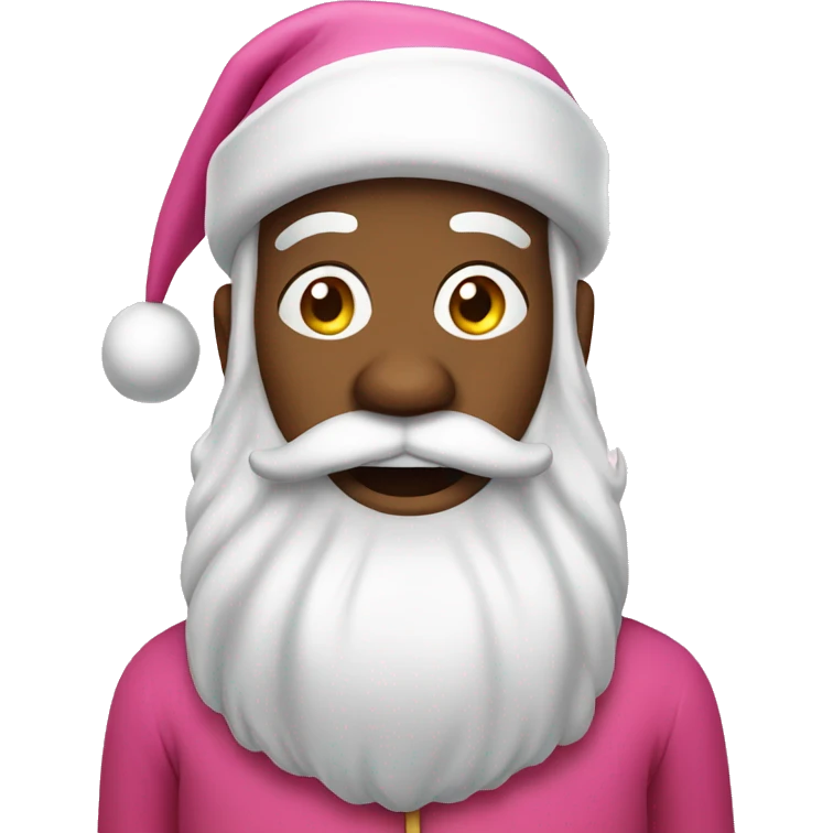 Pink Santa Claus emoji