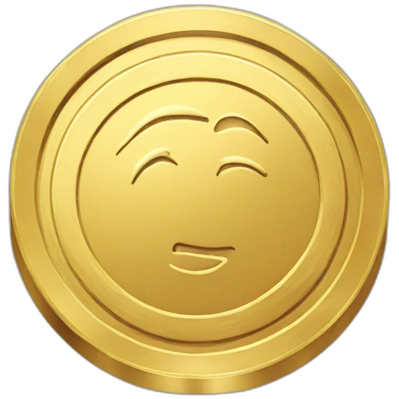 Gold coin emoji