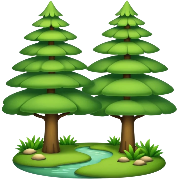 Silent spring forest emoji