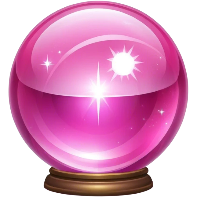 pink crystal magic ball emoji
