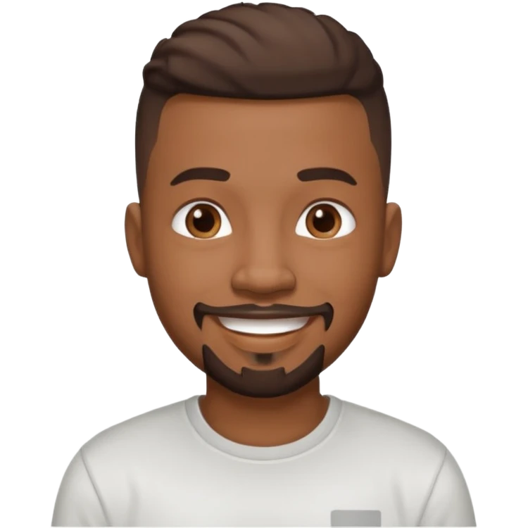 Turn the Photo of the big black dude on the end of the bed into an emoji emoji