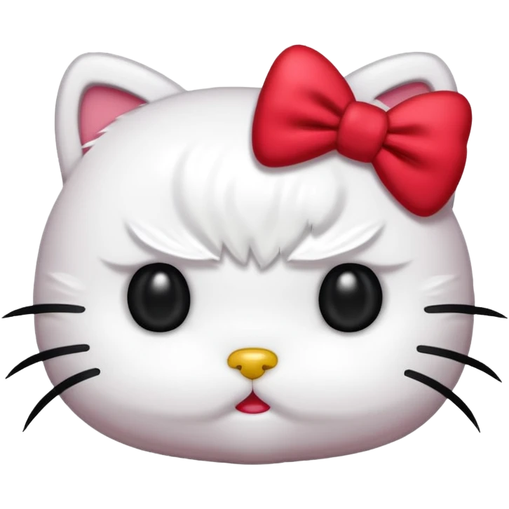 Angry hello kitty  emoji