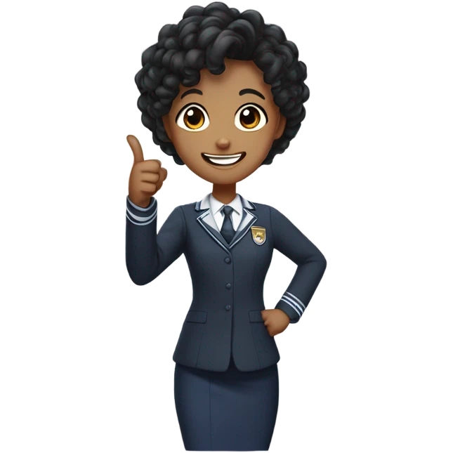 Komi San giving a thumbs up emoji