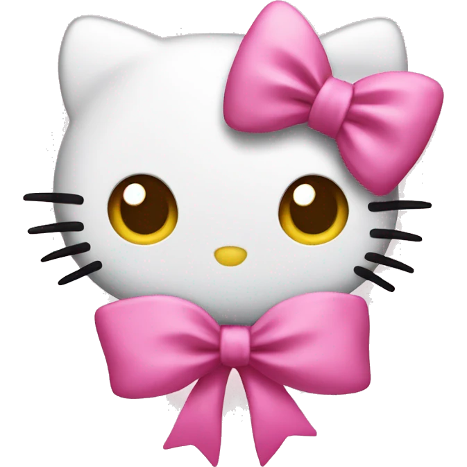 Hello kitty and pink bows  emoji