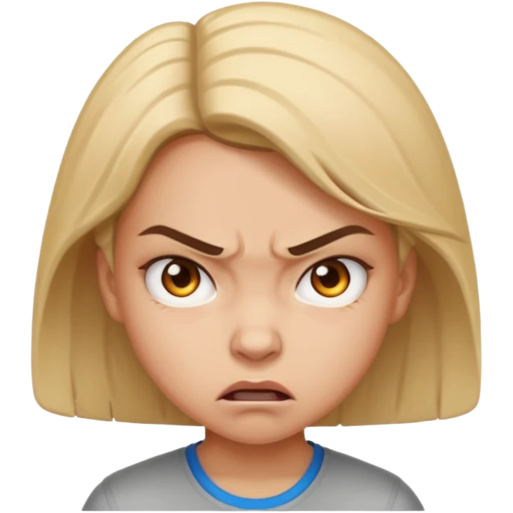 aggressive girl emoji