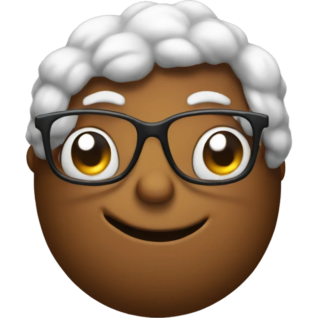 Poop with glasses emoji