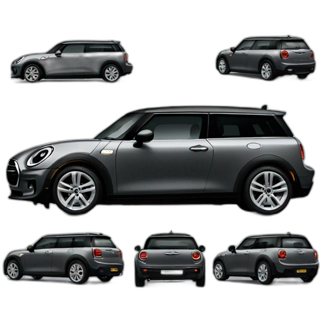 grey mini clubman black pack emoji