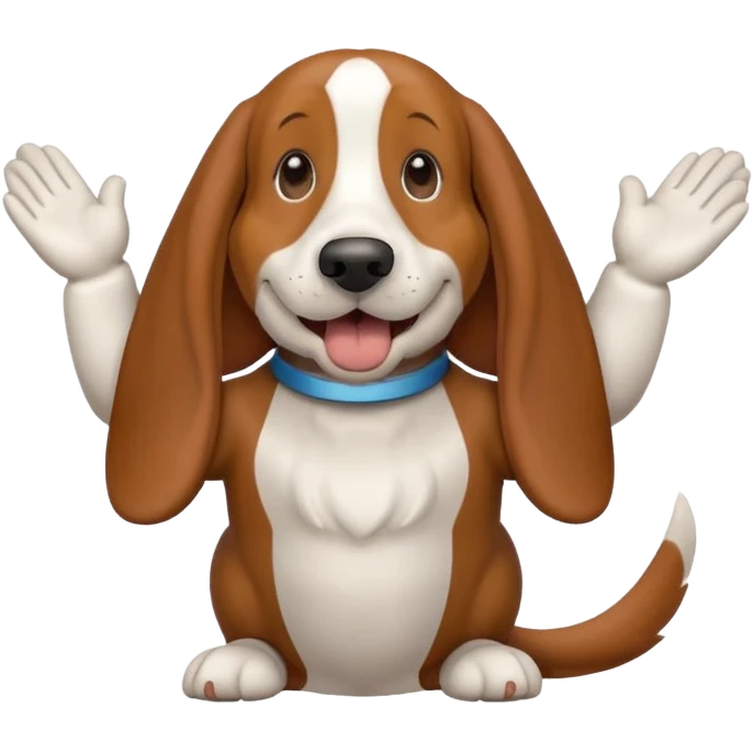 bassethound clapping animated emoji