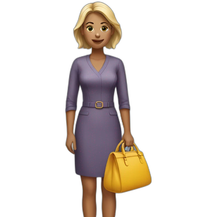 Woman with bag emoji