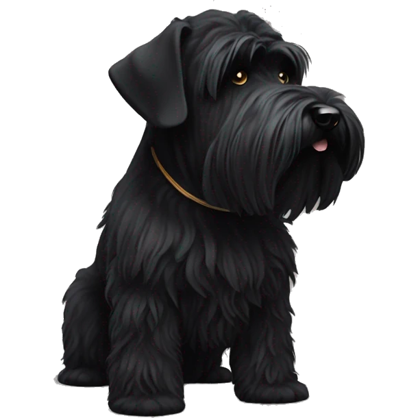 Black Russian terrier emoji
