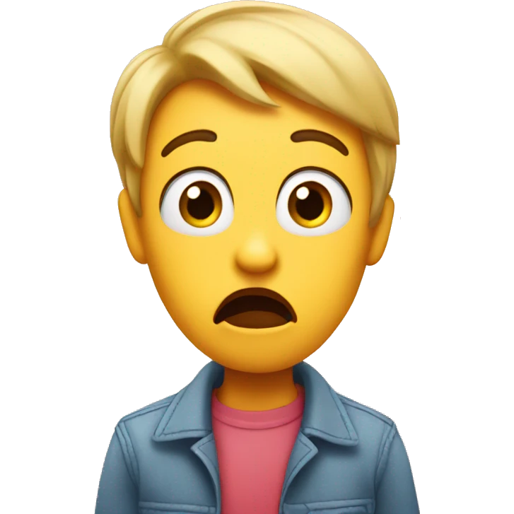 Shocked with hearts emoji