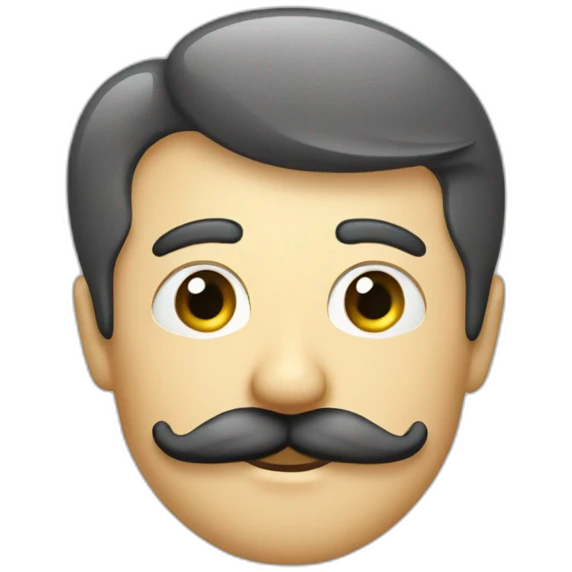 Descript logo with a moustache emoji