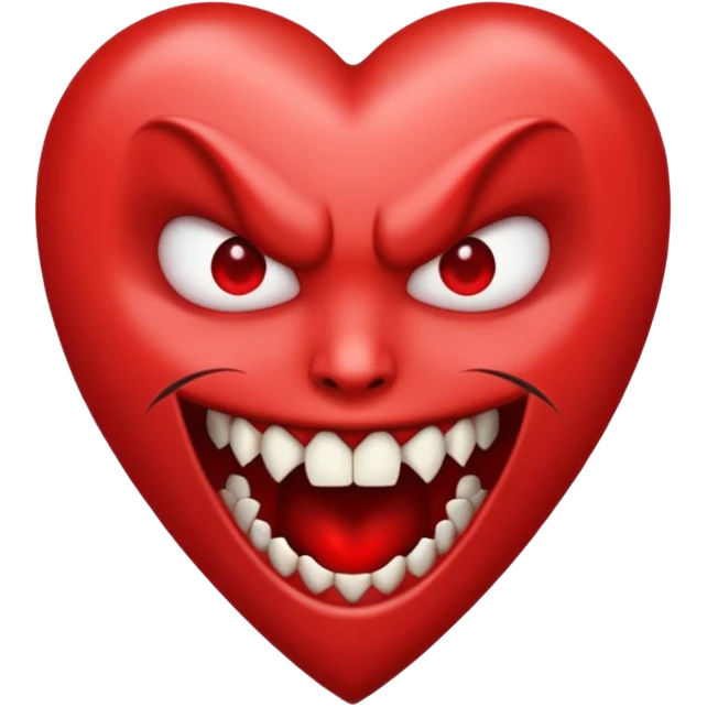 heart vampire fangs emoji