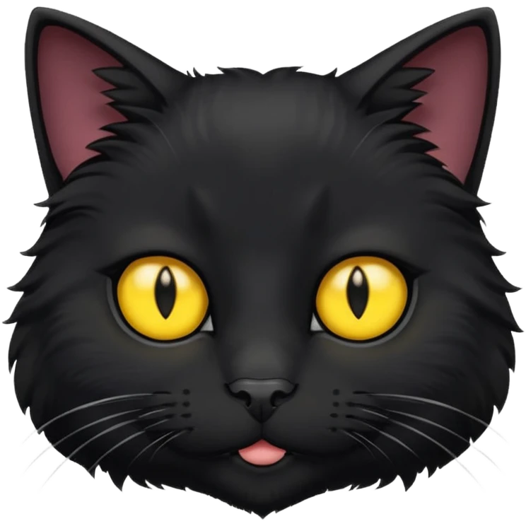head of a black cat emoji