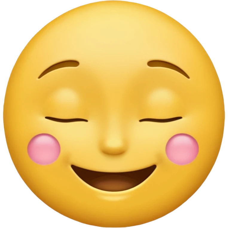 Emoji, yellow round teasing smile emoji