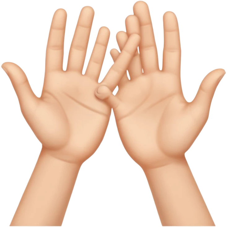 Manos con señas emoji