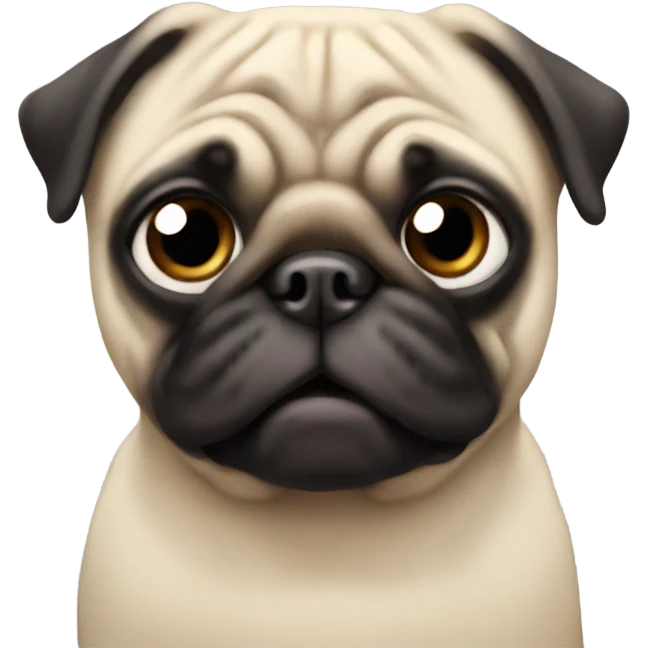 A pug  emoji