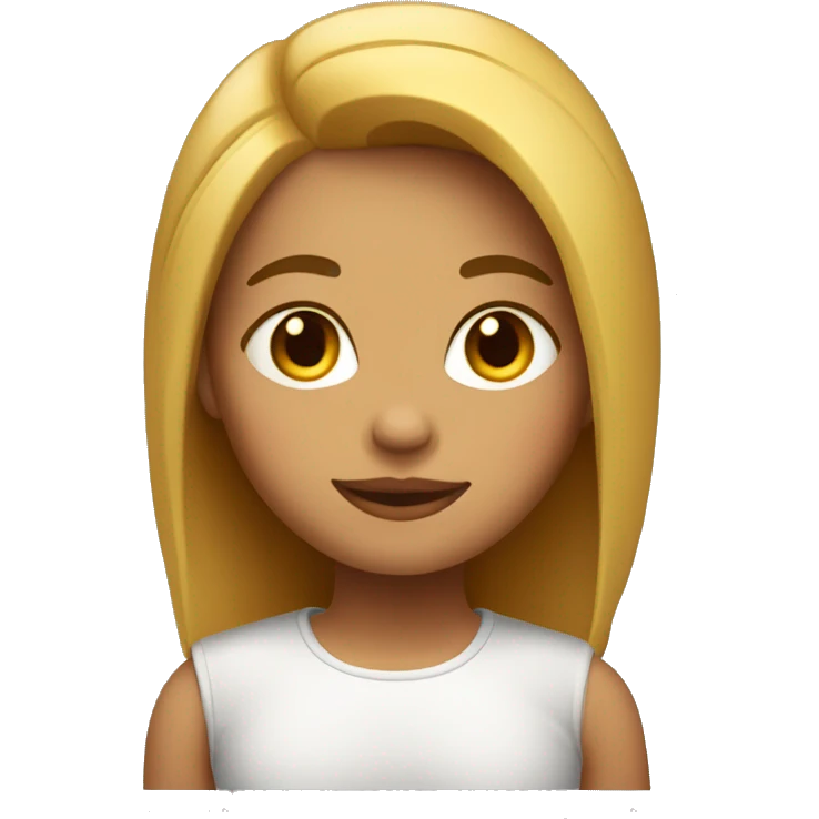 chica con pelo liso y rojo emoji