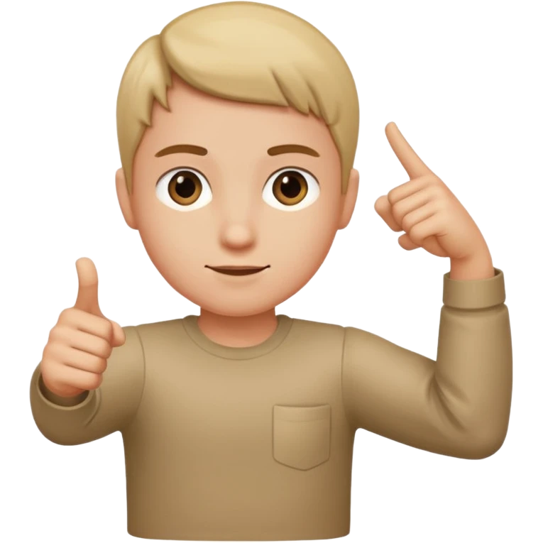 Dab (una persona con el brazo izquierdo estirado y el brazo derecho el codo doblado y en direccion para el lado izquierdo) emoji