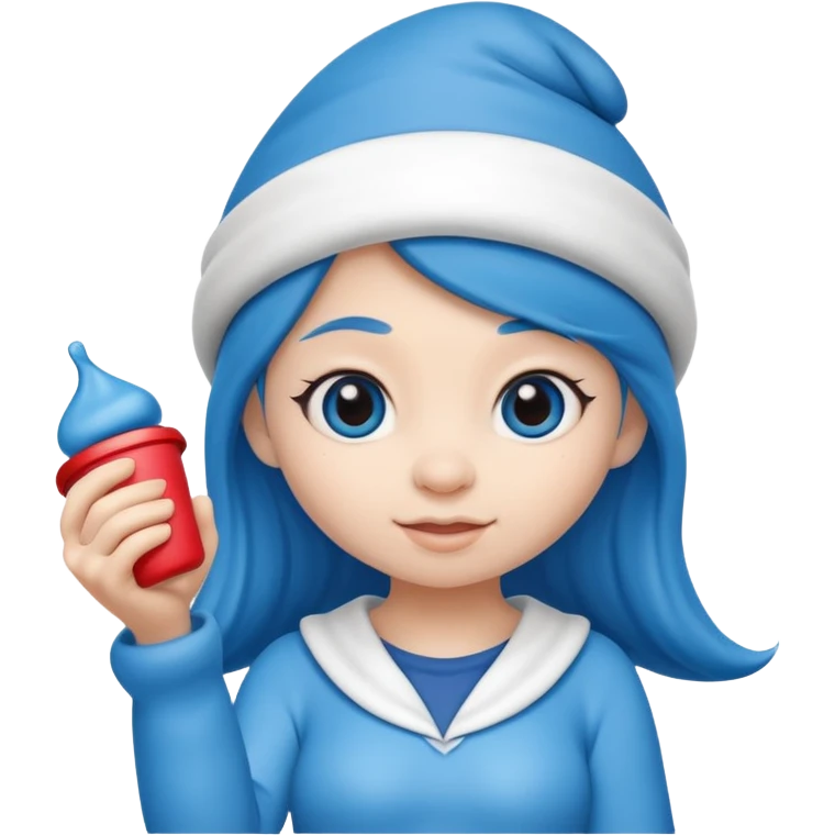 girl smurf  emoji
