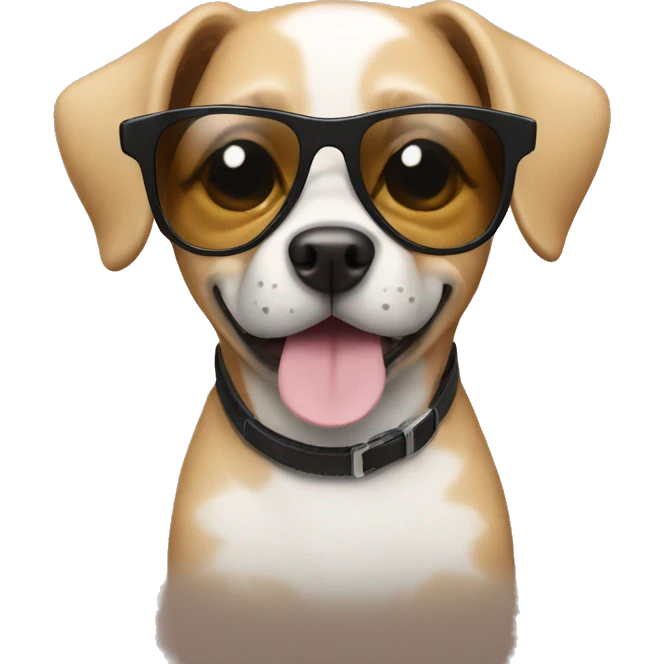dog with sunglasses emoji