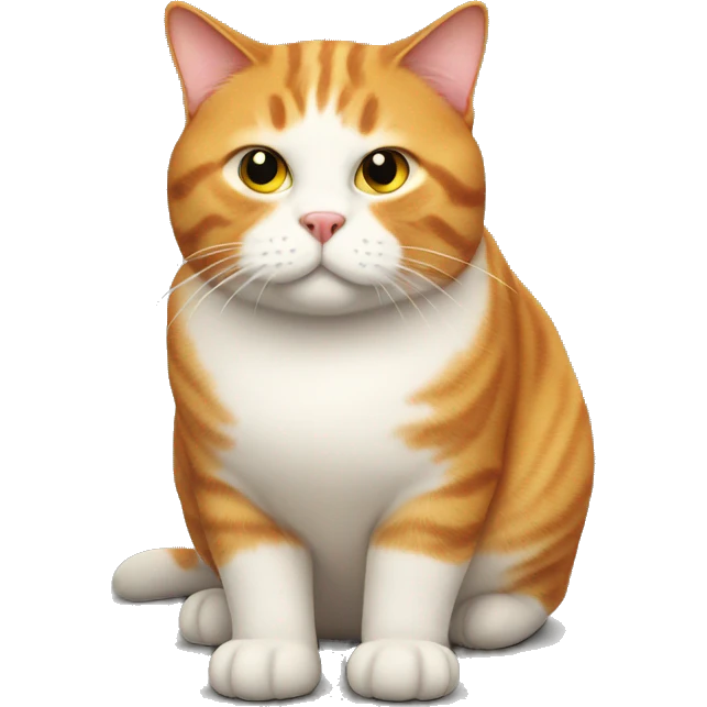 Fat ginger cat  emoji