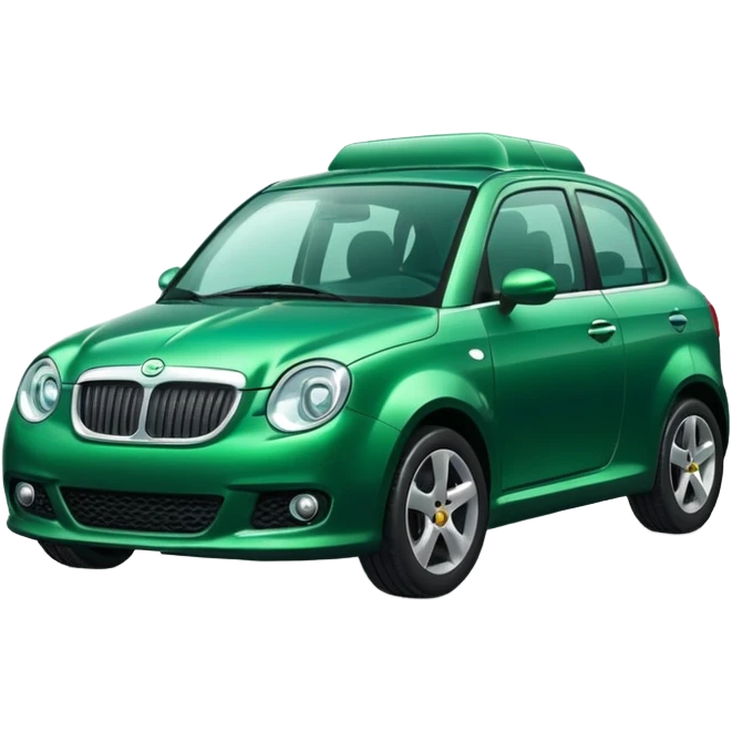 Coche verde de whatsapp emoji