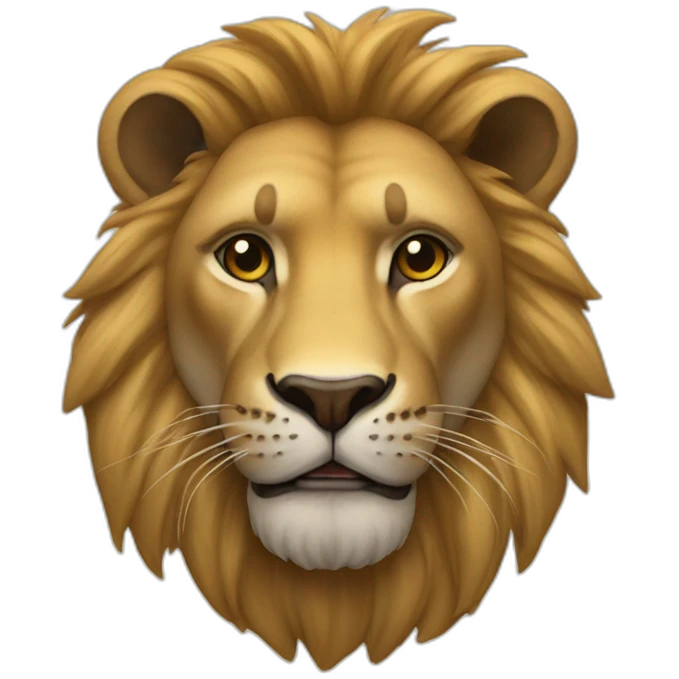 personificacion de un leon emoji