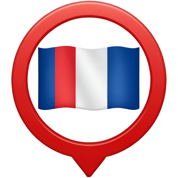 French flag with no entry sign overlaid, keep original flag intact emoji