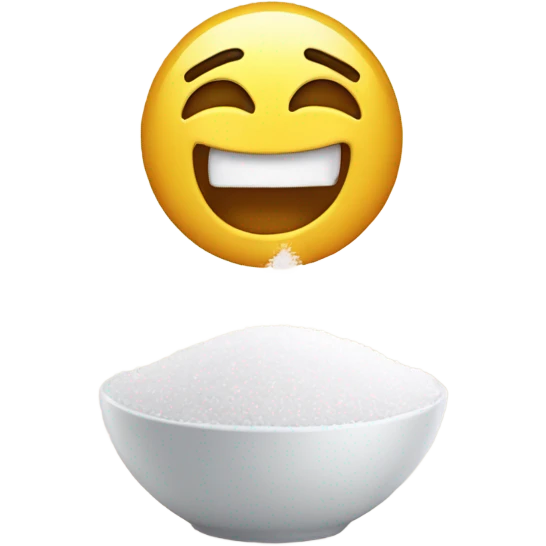 happy with a line of salt emoji