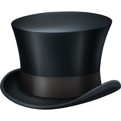 Sloppy drunk top hat glass of liquor emoji