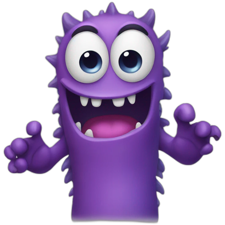monster waving  emoji