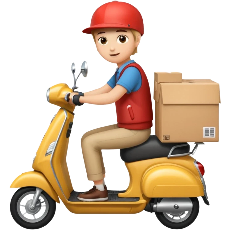 Delivery on a scooter emoji