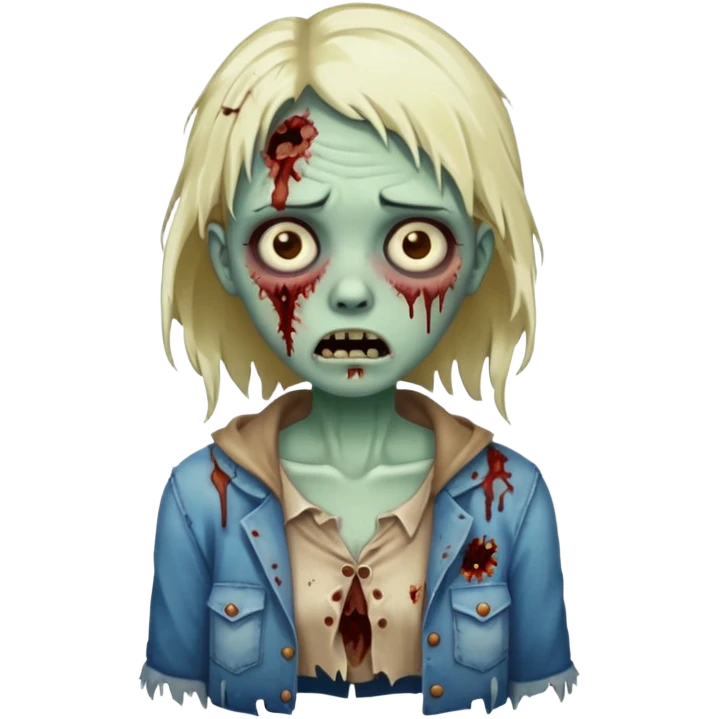Zombie girl emoji