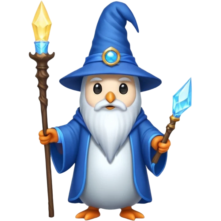 Penguin Wizard emoji